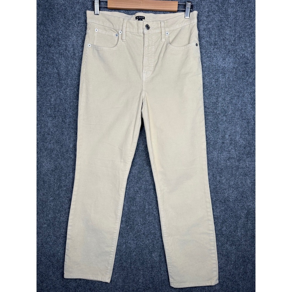 J. Crew Corduroy Pants Women's Size 28‎ Beige Straight Leg Casual Preppy